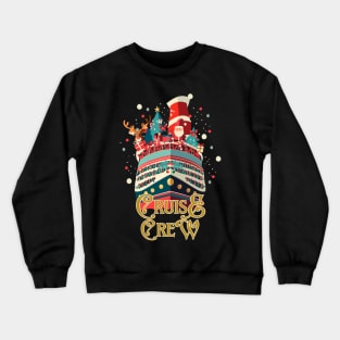 Cruise Crew Christmas Boat Trip Matching Holiday Pajamas Crewneck Sweatshirt